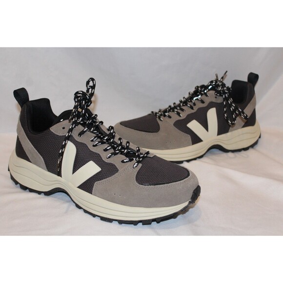 VEJA Mens Gray Mixed Media Heel Pull-Tab Venturi Toe Wedge‎ Sneakers Shoes 46 main image 6